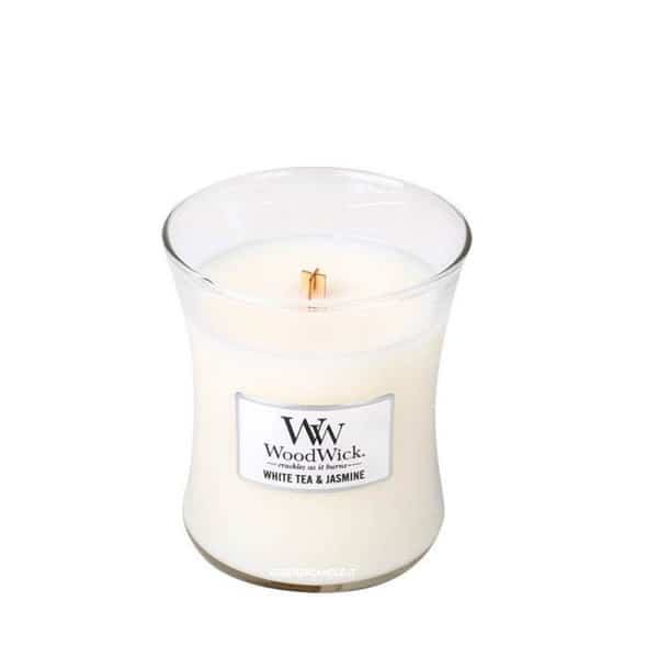 White Tea & Jasmine Woodwick – Candela Media Giara media - WoodWick White Tea & Jasmine Woodwick - Candela Media