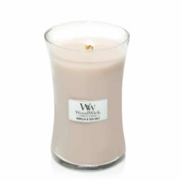 Vanilla and Sea Salt Woodwick - Candela Grande