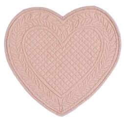 Tovaglietta americana Cuore Cipria - Blanc Mariclò F