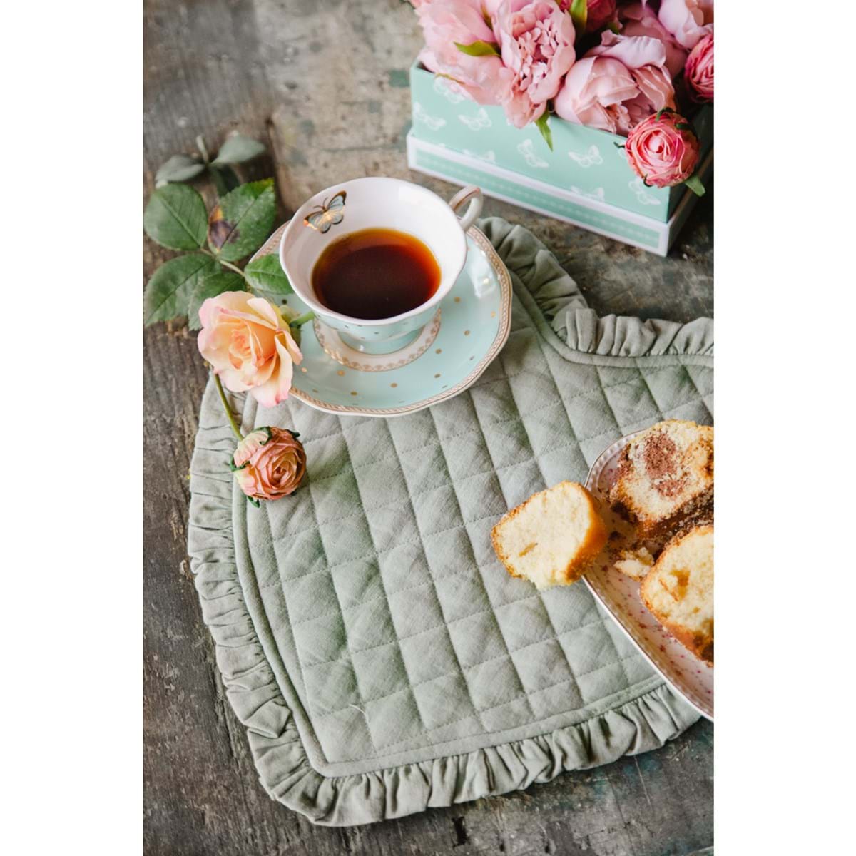 Tovaglietta a cuore – Blanc Maricò f Cucina Tessile Saldi 2 Tovaglietta a cuore - Blanc Maricò f - immagine 2