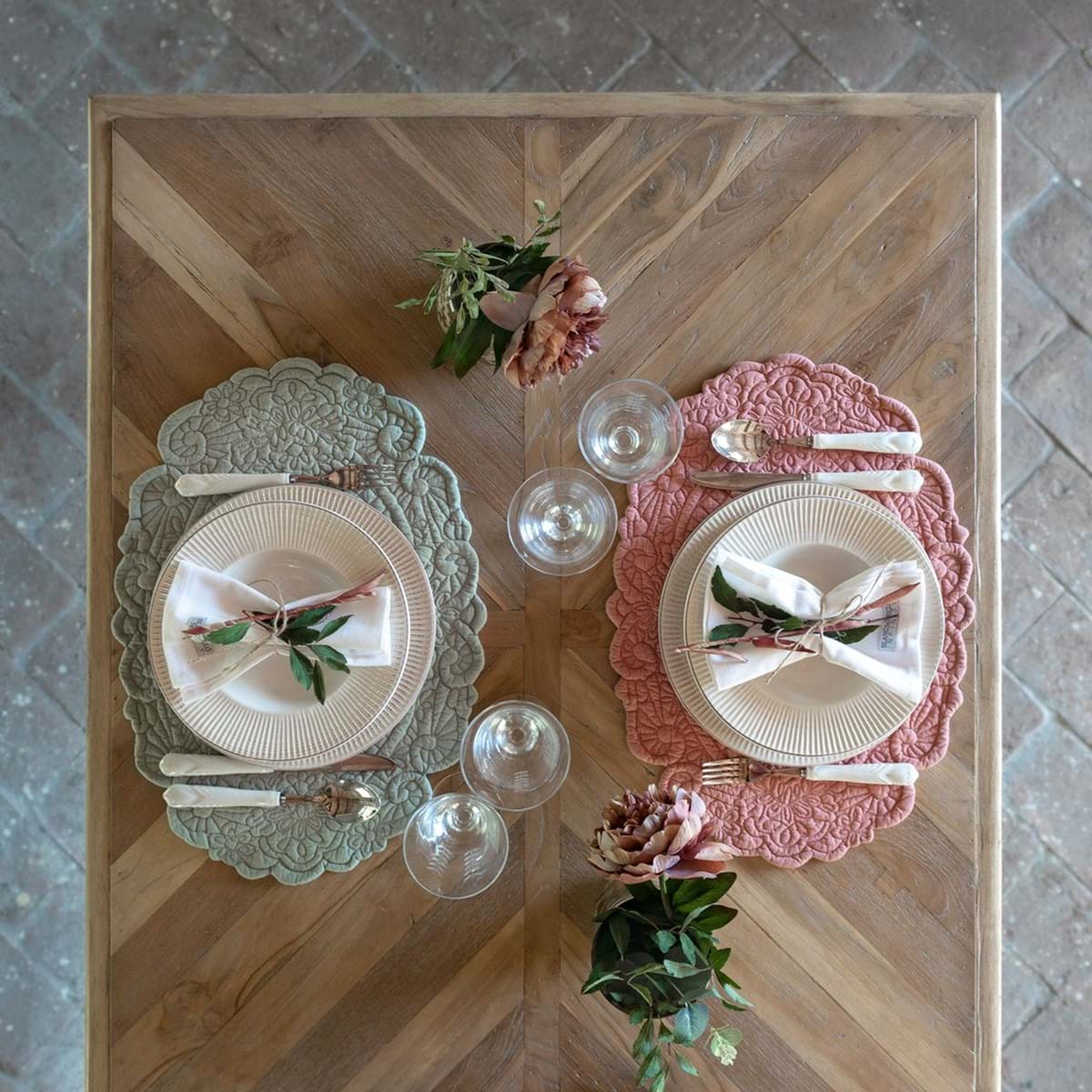 Set 2 tovagliette – Blanc Mariclò – Cucina Tessile Saldi 2 Set 2 tovagliette - Blanc Mariclò - - immagine 2