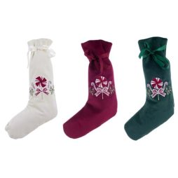 Calza di Natale con decoro Bon Bon - Blanc Mariclò