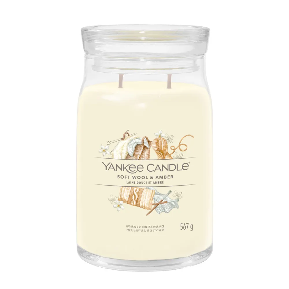 Soft Wool & Amber – Giara Grande – Yankee Candle Candele Yankee Candle Soft Wool & Amber - Giara Grande - Yankee Candle