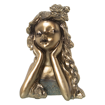 Figura in Resina Nina Dorada Complementi arredo saldi Figura in Resina Nina Dorada