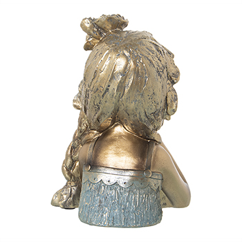 Figura in Resina Nina Dorada Complementi arredo saldi 2 Figura in Resina Nina Dorada - immagine 2