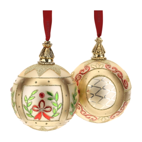 Box 2 Sfere in Vetro Soffiato oro – Hervit Hervit Creations Box 2 Sfere in Vetro Soffiato oro - Hervit