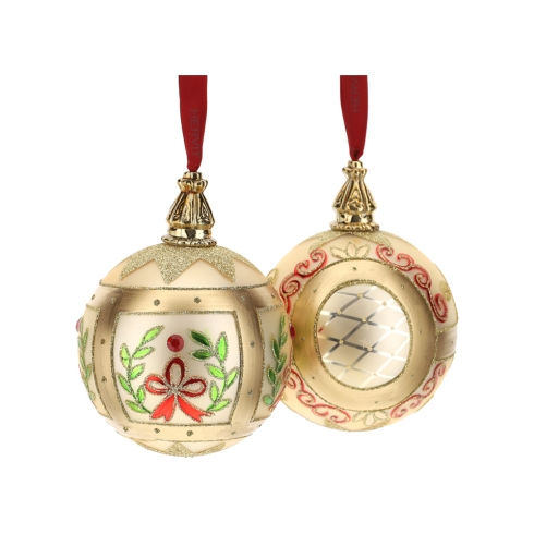 Box 2 Sfere in Vetro Soffiato Oro – Hervit Hervit Creations Box 2 Sfere in Vetro Soffiato Oro - Hervit