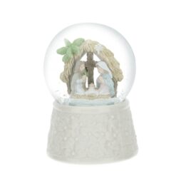 Boule Acqua/Neve Sacra Famiglia/Palme - Porcellana Bianca - Essenza Candle