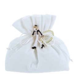 Sacchetto Velluto Bianco - Mademoiselle Bianca - Hervit