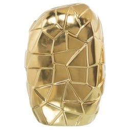 Vaso in ceramica dorato