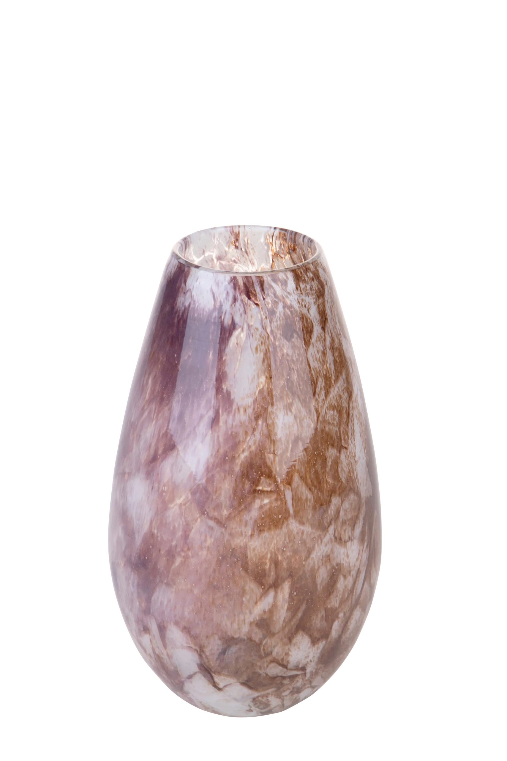 Vaso in Vetro Bicolor Bianco/Marrone – alto Vasi Vaso in Vetro Bicolor Bianco/Marrone - alto