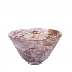 Vaso in Vetro Bicolor Bianco/Marrone – largo Vasi Vaso in Vetro Bicolor Bianco/Marrone - largo