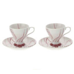 Set 2 Tazzine da caffè Tulipani Rosa Hervit