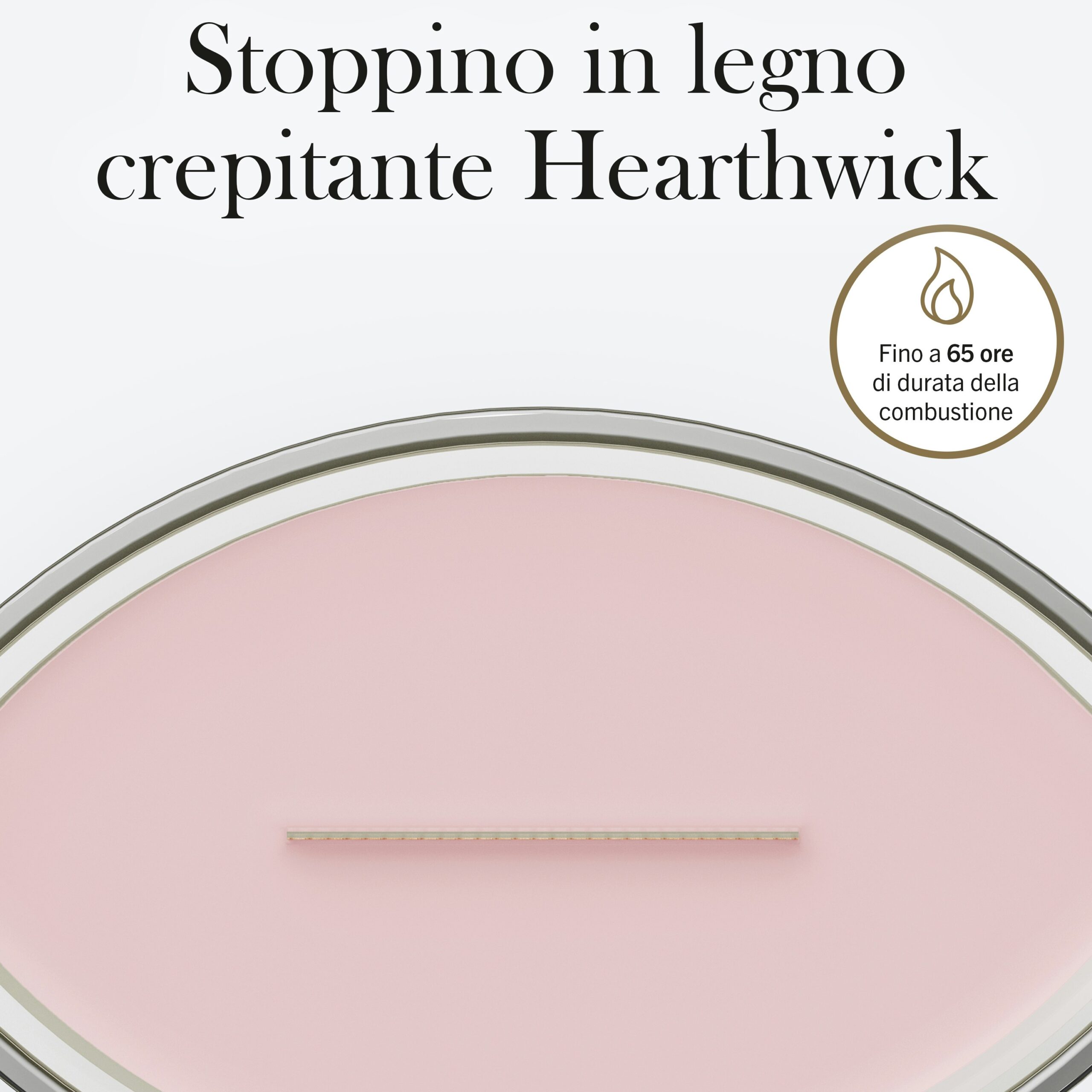 Rose Blush – Ellipse – Woodwick Ellipse 5 Rose Blush - Ellipse - Woodwick: candela ovale color rosa delicato con stoppino in legno scoppiettante al centro, caratterizzata dall’inconfondibile forma Ellipse di Woodwick. La scritta in italiano sopra recita: “Stoppino in legno scoppiettante Hearthwick”. L’etichetta riporta: “Fino a 65 ore di durata della combustione.” L’elegante tonalità Rose Blush aggiunge un tocco raffinato a qualsiasi ambiente.